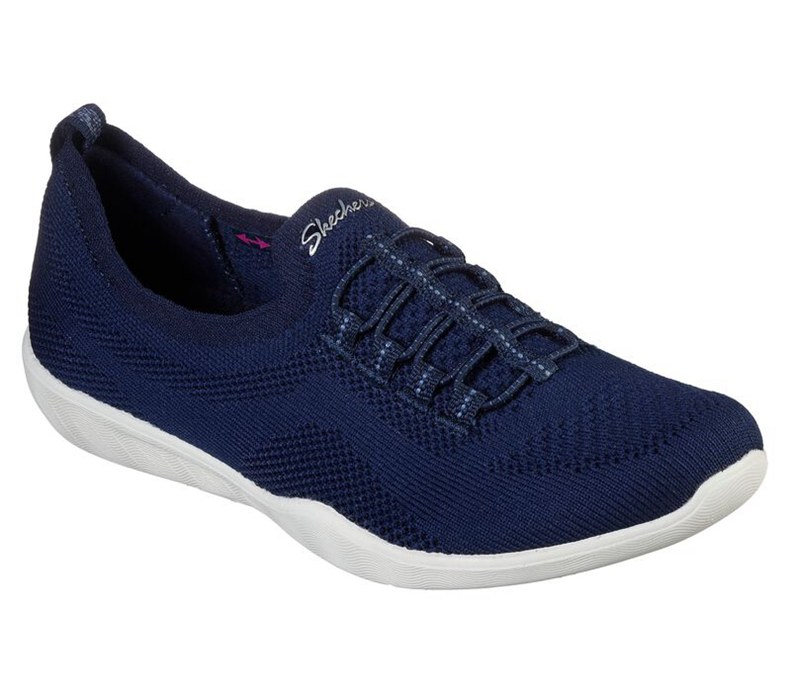 Skechers Newbury St - Every Angle - Womens Slip On Shoes Navy [AU-LH6996]